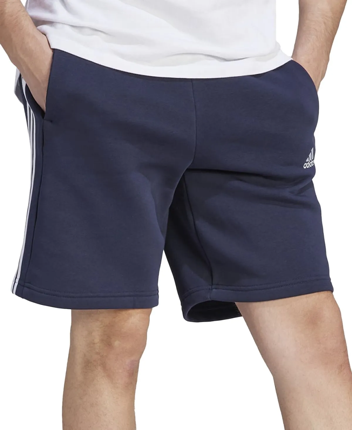 adidas Men's 10" Three Stripe Fleece Shorts