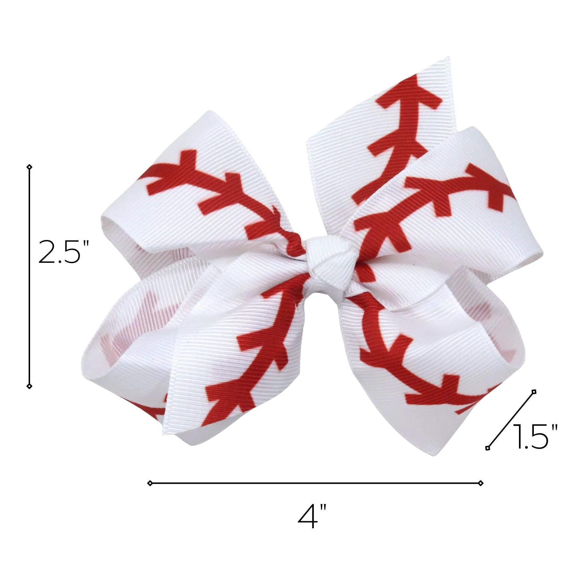 Baseball Seam Sports Classic Hair Bow