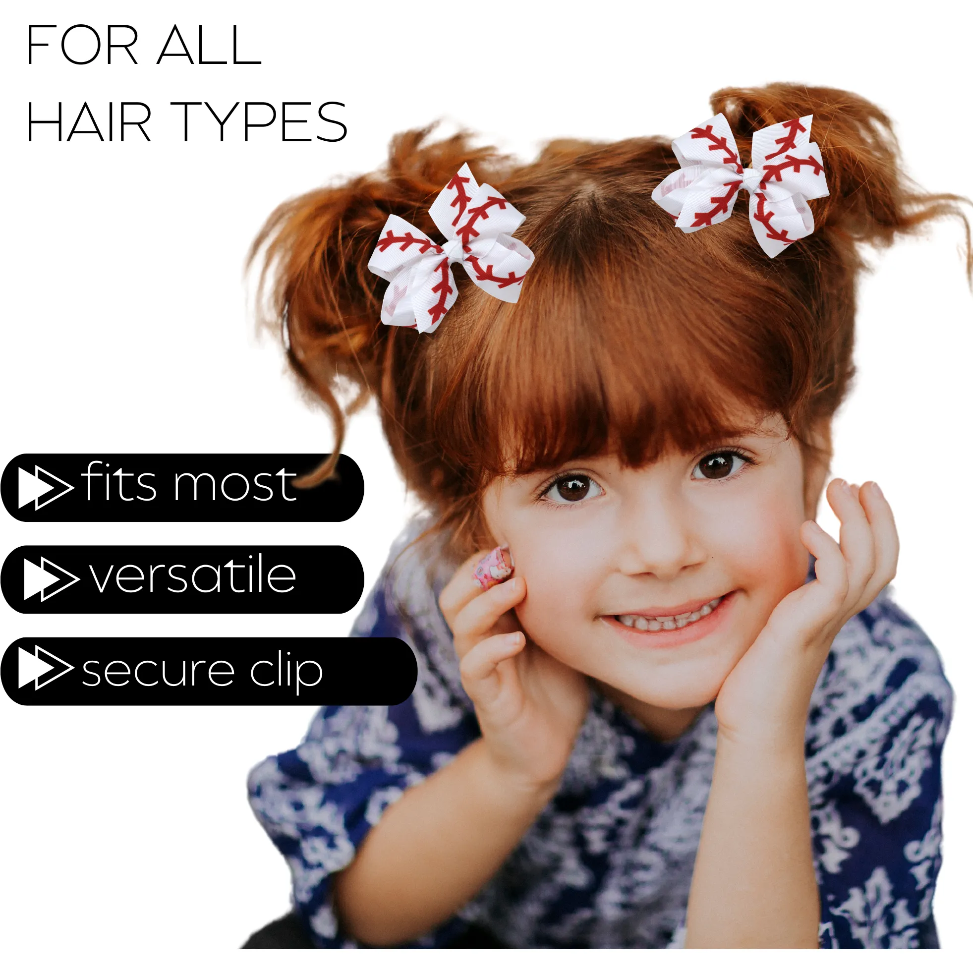 Baseball Seam Sports Classic Hair Bow