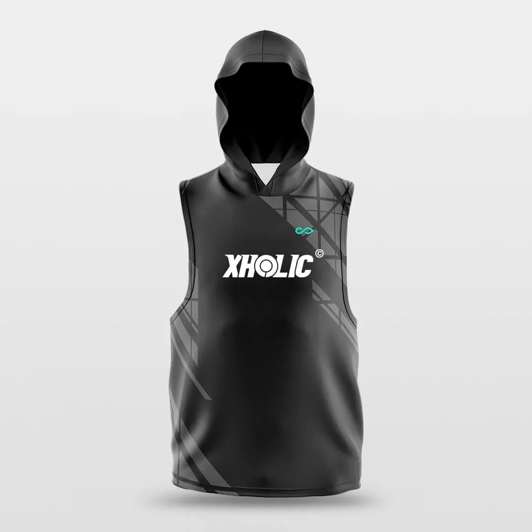 Green Tech - Customized Basketball Sleeveless Hoodies