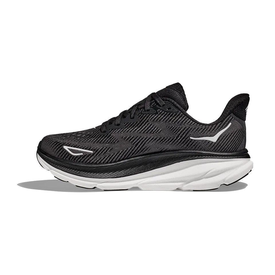 HOKA Men's Clifton 9 Black/White