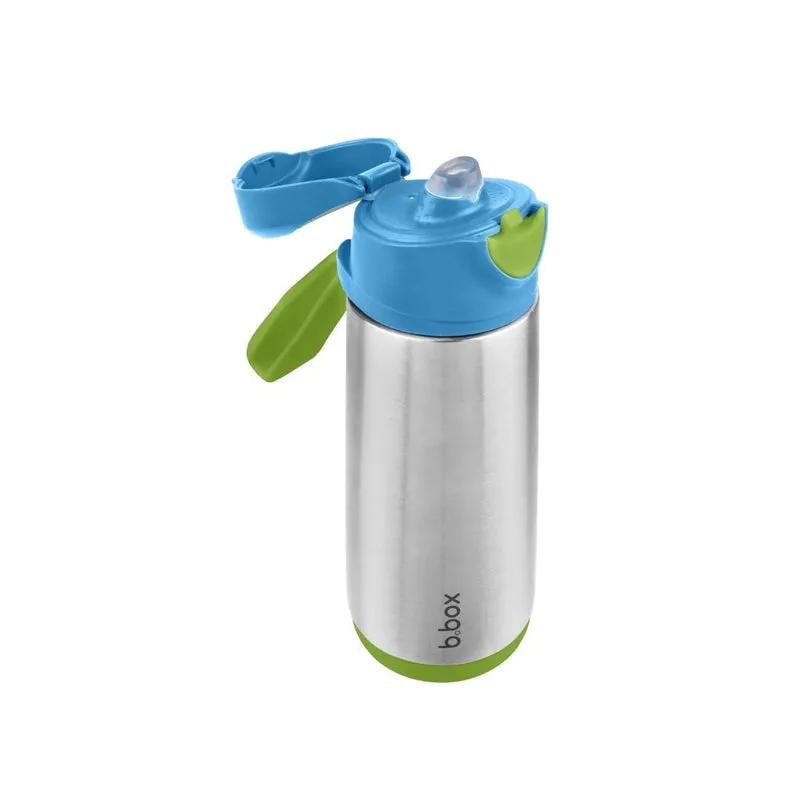 Insulated Sport Spout Drink Water Bottle 500ml Ocean Breeze Blue Green