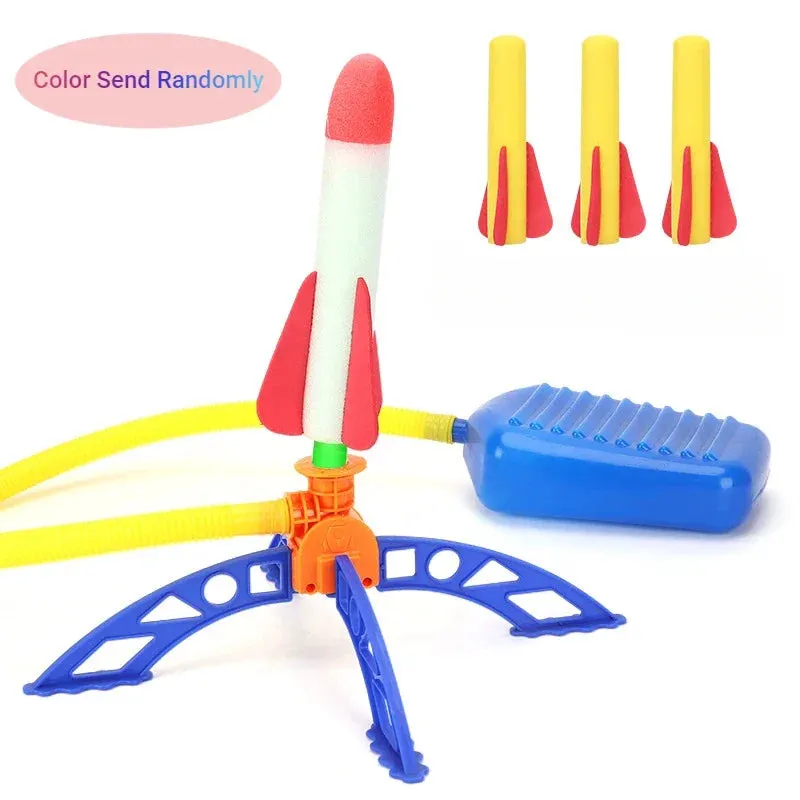 Kids Air Stomp Rocket Foot Pump Launcher Toys Sport Game Jump Stomp Outdoor Child Play Set Jump Sport Games Toys For Children