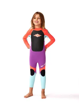 Rip Curl Girls Groms Omega 3/2mm Back Zip Steamer Wetsuit