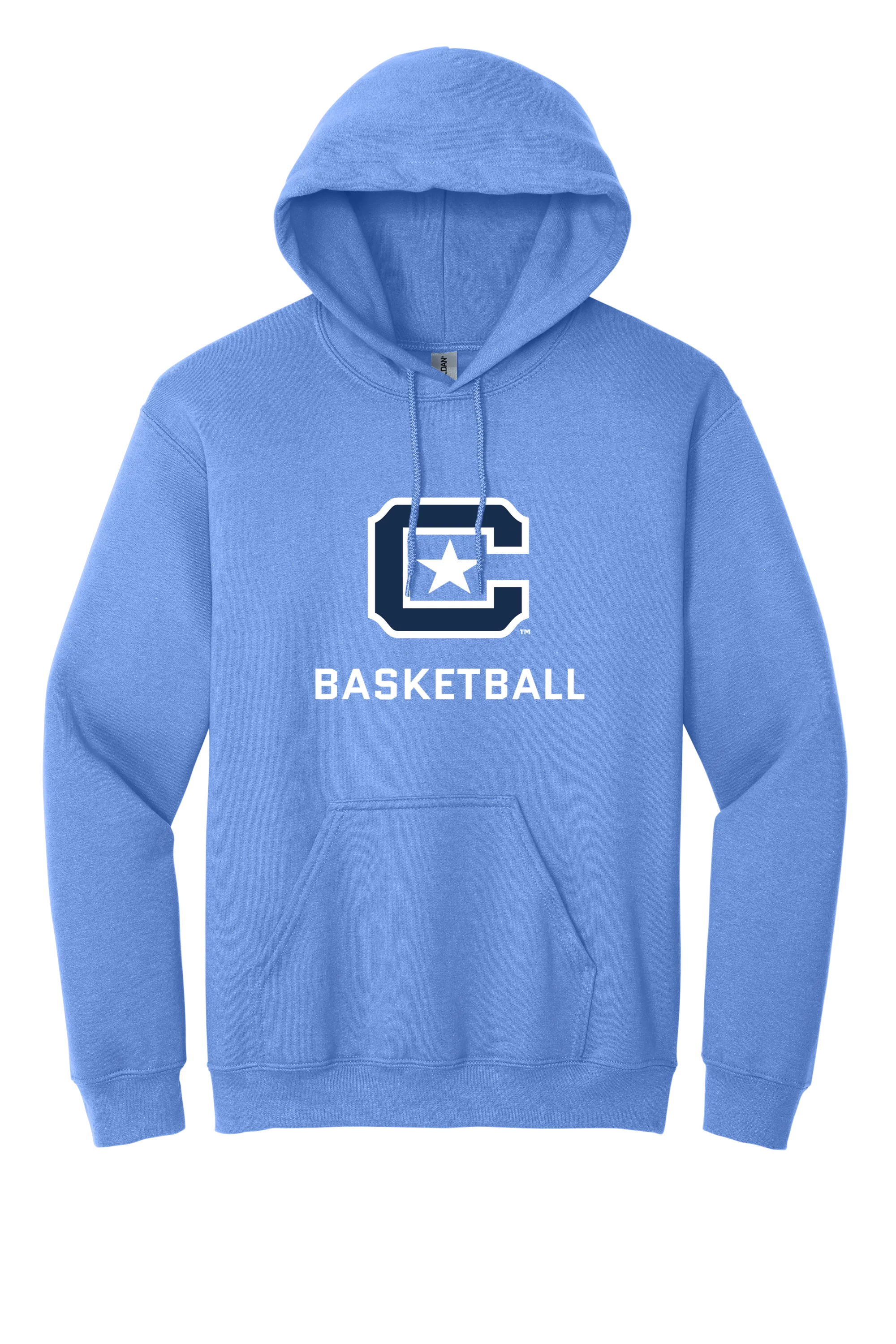 The Citadel Block C Star logo, Sports - Basketball,  Heavy Blend™ Hooded Unisex Sweatshirt