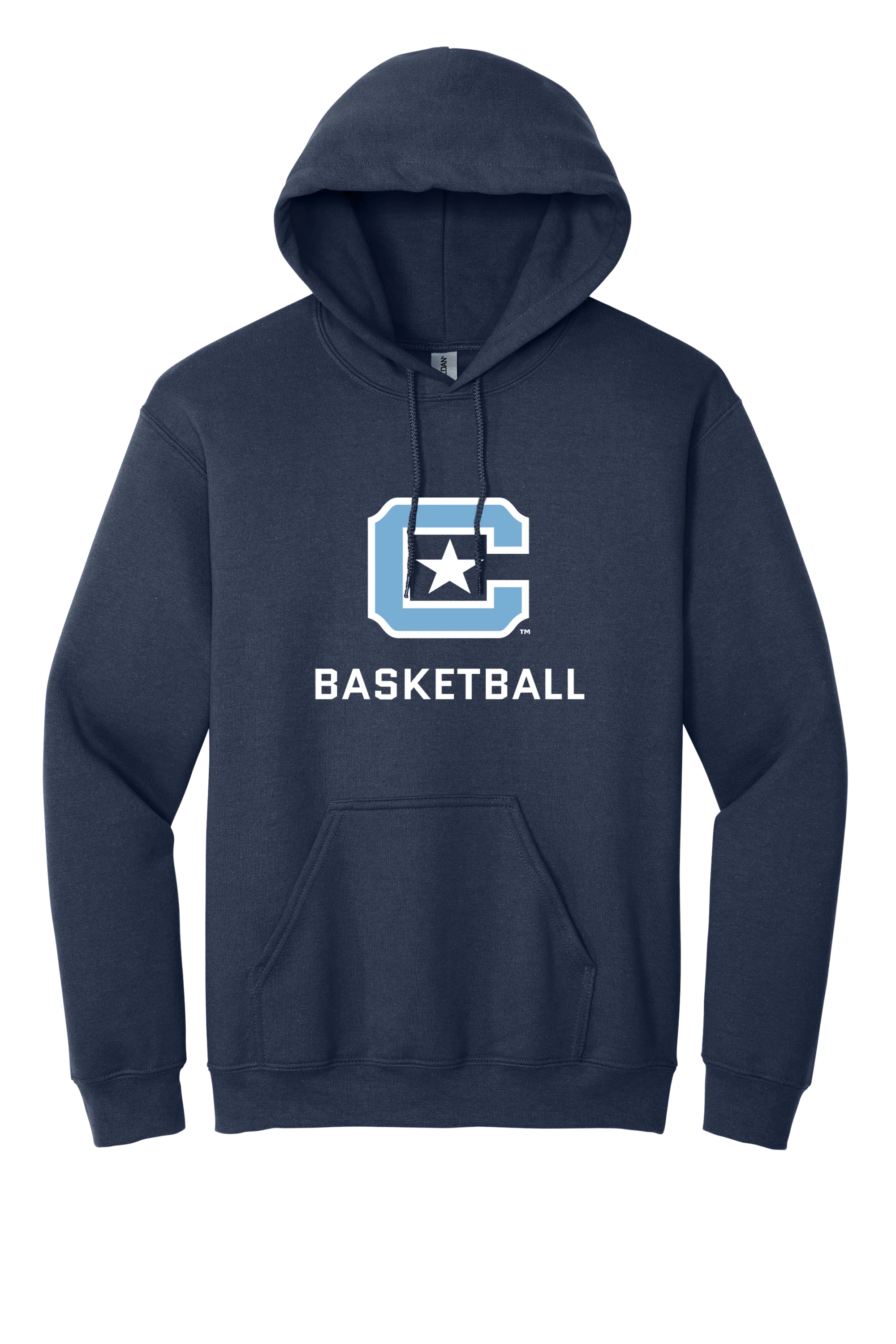 The Citadel Block C Star logo, Sports - Basketball,  Heavy Blend™ Hooded Unisex Sweatshirt