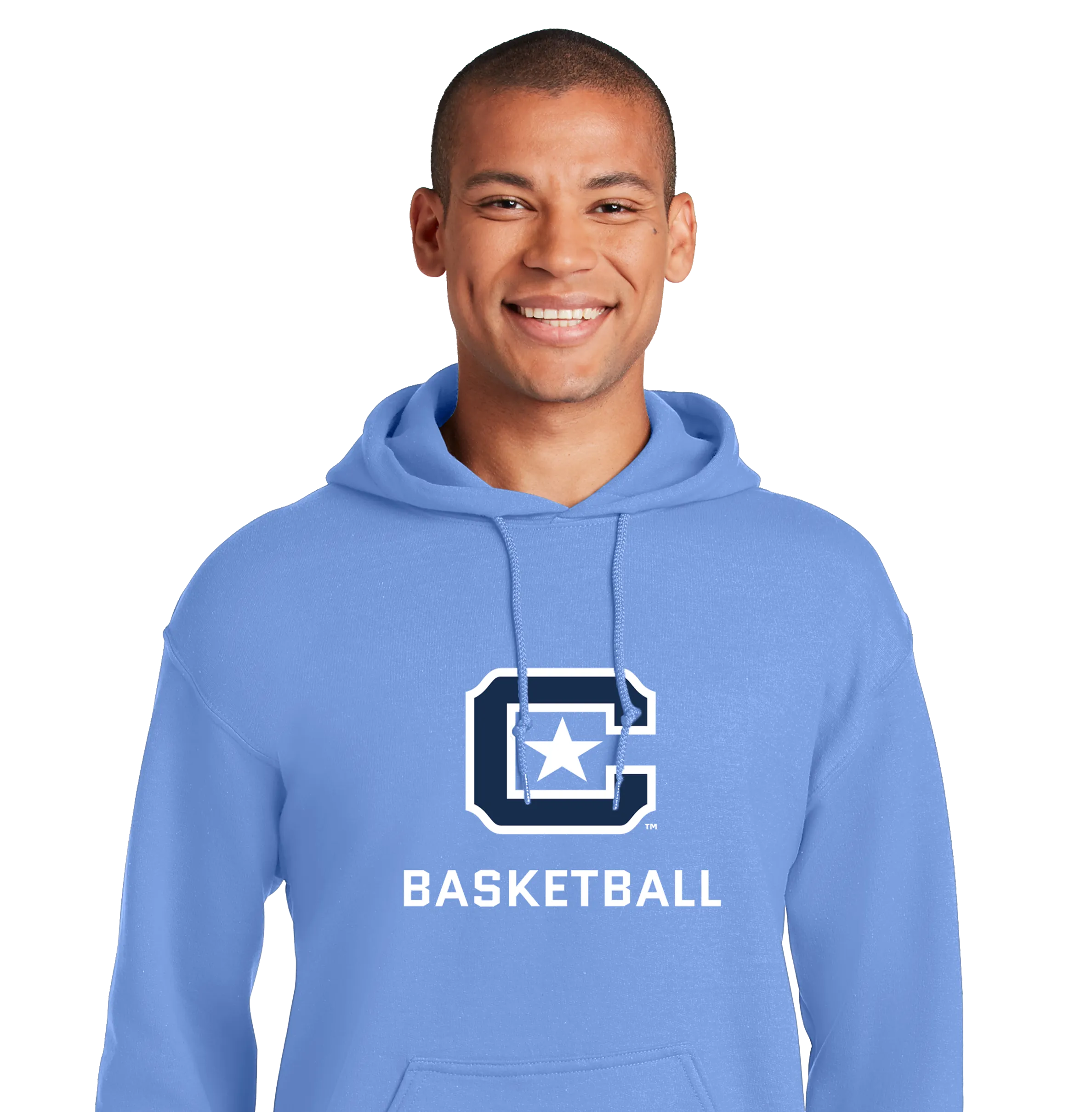 The Citadel Block C Star logo, Sports - Basketball,  Heavy Blend™ Hooded Unisex Sweatshirt