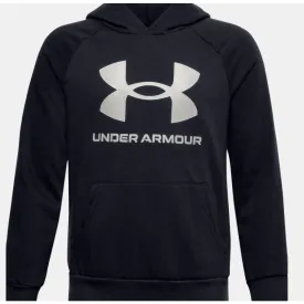 Under Armour Boys Rival Fleece Hoodie Black/White