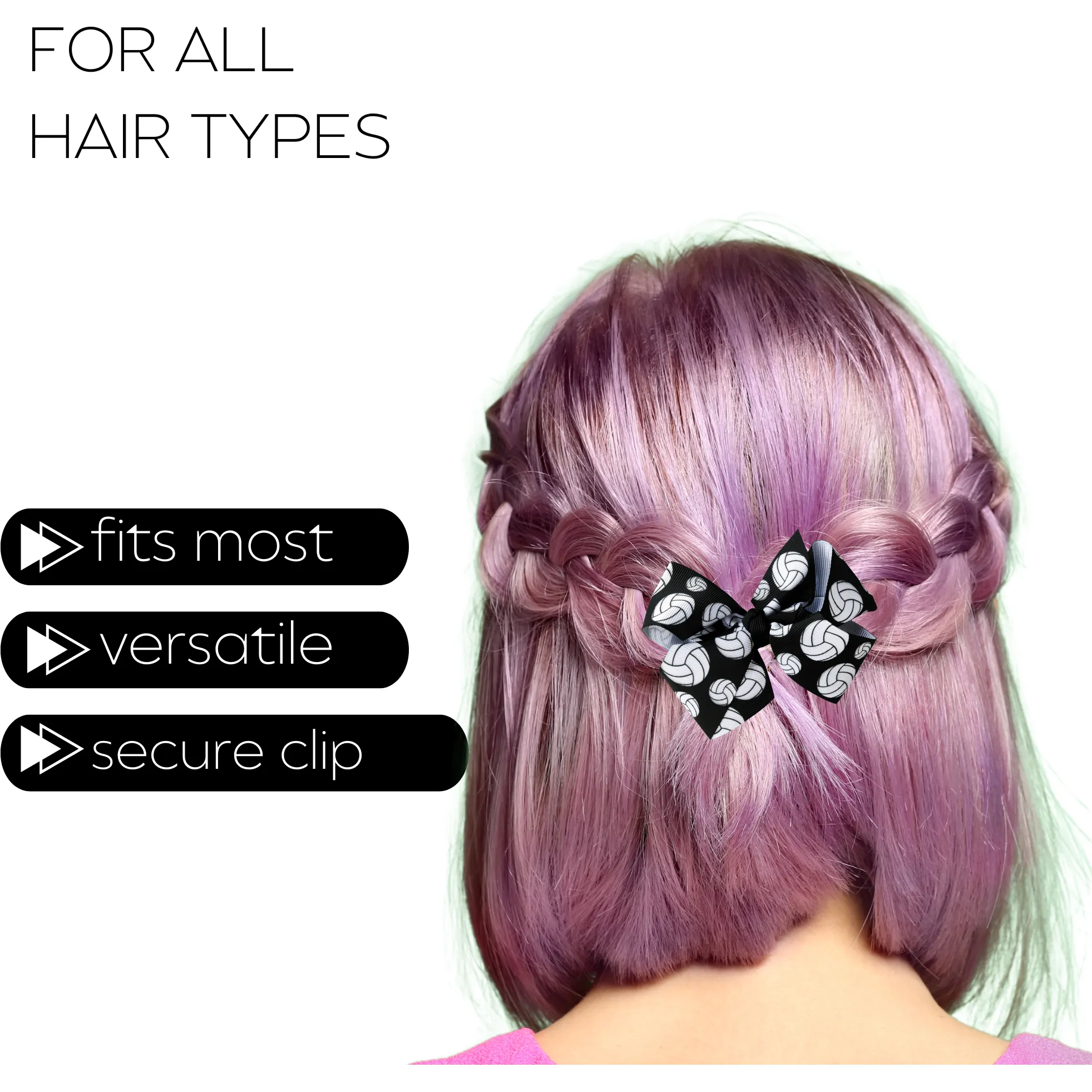 Volleyball Sports Classic Hair Bow