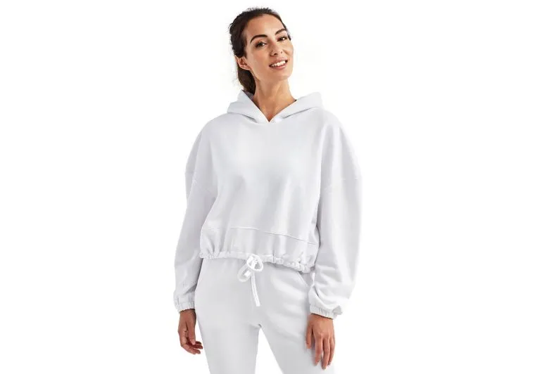 Wholesale Women's Cropped Long Sleeve Hoodie Sweatshirts